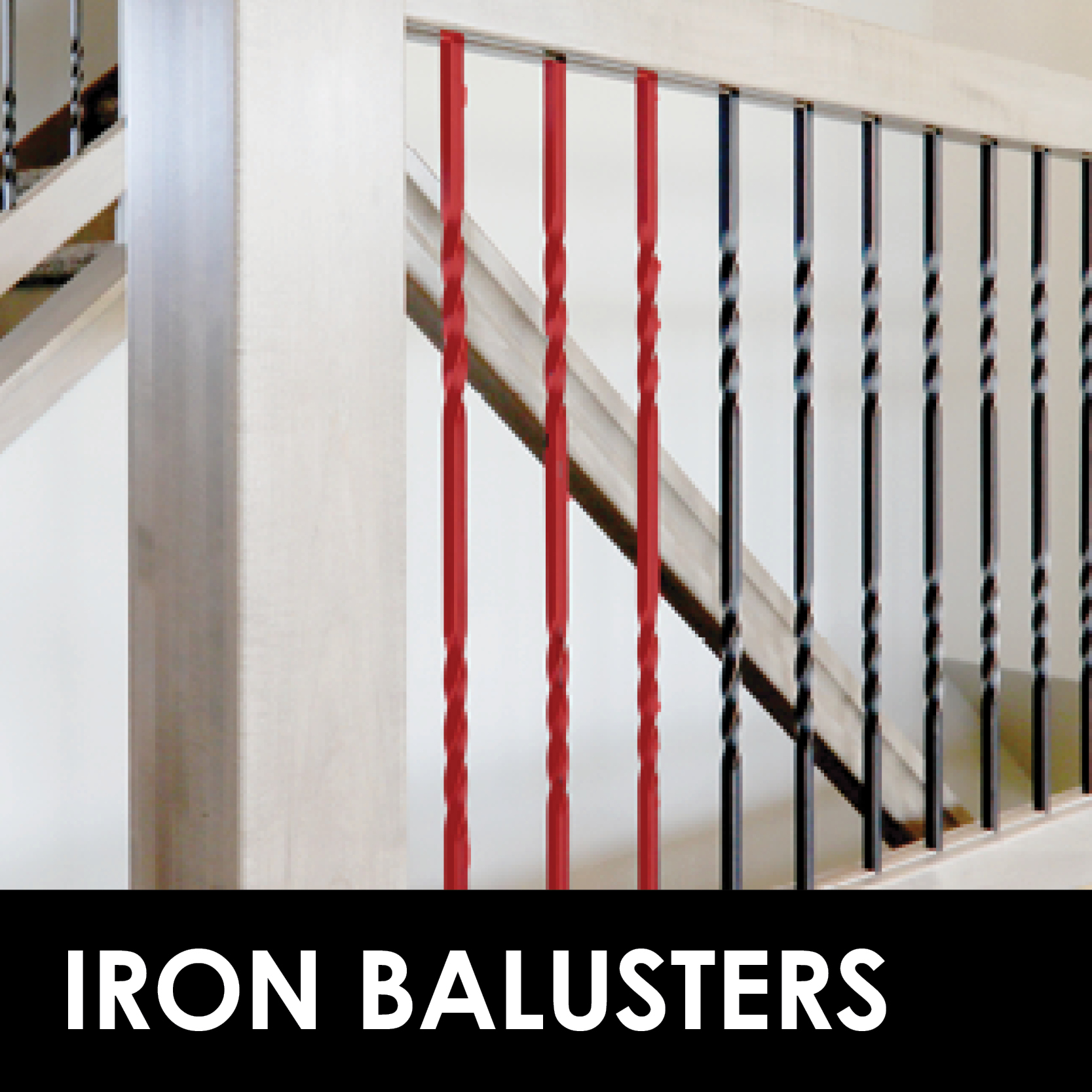 Infill Option - Iron Baluster | Bayer Built Woodworks